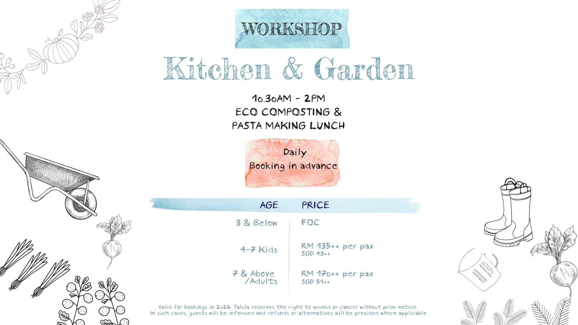 kitchen garden workshop